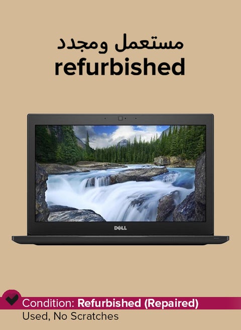 Refurbished - Lattidue E7290 (2020) Laptop With 12.5-Inch Display,Intel Core i7 Processor/8th Gen/8GB RAM/256GB SSD/Intel UHD Graphics 620 English Black English Black
