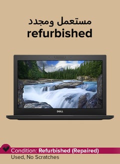 Refurbished - Lattidue E7290 (2018) Laptop With 12.5-Inch Display,Intel Core i5 Processor/8th Gen/8GB RAM/256GB SSD/Intel UHD Graphics 620 English Black