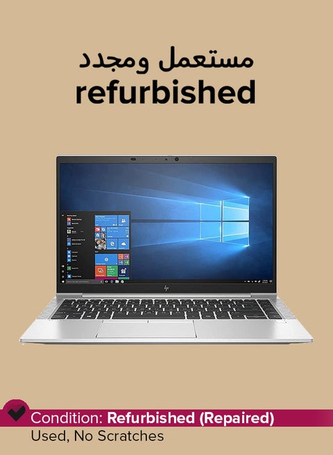 Refurbished - Elitebook 840 G7 (2020) Laptop With 14-Inch Display, Intel Core i5 Processor/10th Gen/16GB RAM/512GB SSD/Intel UHD Graphics 620 English Silver