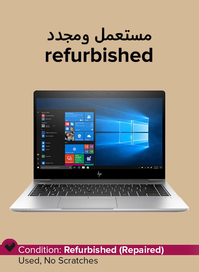 إتش بي - مجدد - لاب توب ايليت بوك 840 G6 (2020) بشاشة مقاس 14 بوصة، ومعالج كور i5/ذاكرة وصول عشوائي سعة 8 غيغابايت/محرك أقراص صلب SSD سعة 256 غيغابايت/بطاقة رسومات إنتل UHD 620 اللغة الإنجليزية فضي - Image 1