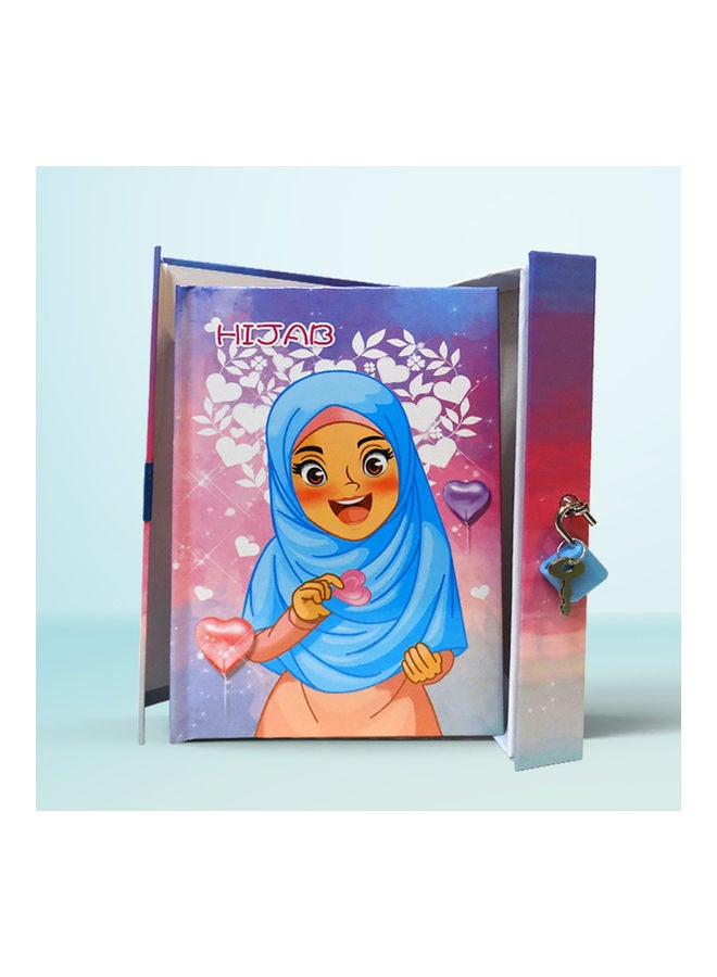 شاربدو A5 Muslim Girl A5 Hard Box Lockbook Multicolour - Image 5
