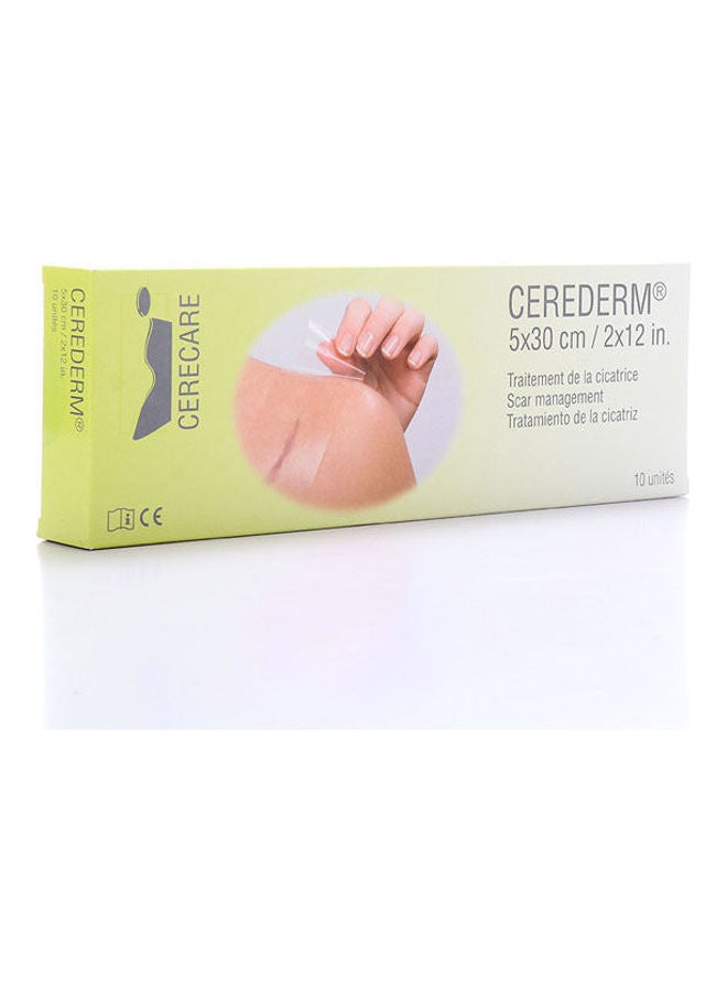 Cerederm Silicone Pads for Scar 5X30cm, 10 Count