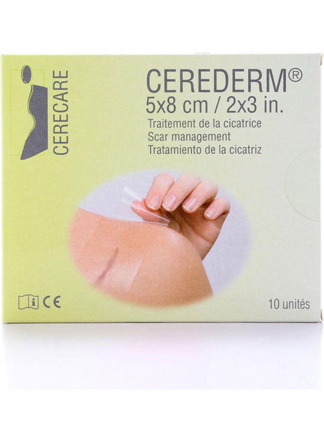 CEREDERM Cerederm Silicone Pads for Scar 5X8cm, 10 Count  - Image 1