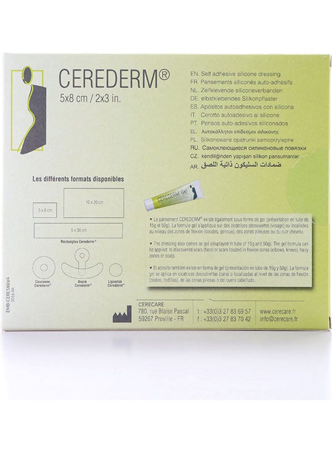 CEREDERM Cerederm Silicone Pads for Scar 5X8cm, 10 Count  - Image 3