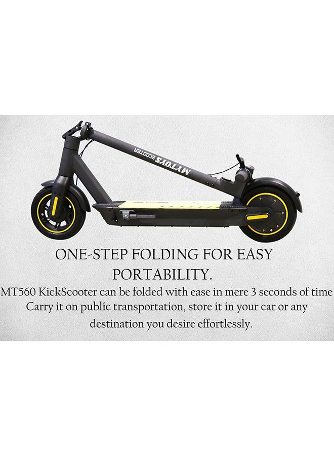 MYTOYS MT560 High Speed Foldable Electric Scooter with 4 Speed Modes 40km/h Bluetooth Mobile App Control,  Quick Easy Folding, 50km Range, 36V 15000mAh , Front And Rear Wheel Shock Absorbers, Anti-Lock Braking System, LED Display, Cruise Control 120cm  - Image 3