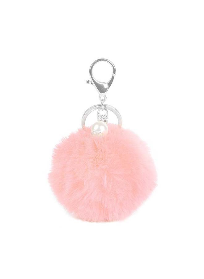 O Ozone - Soft Fluffy Keyring For Handbags Pink - Image 1