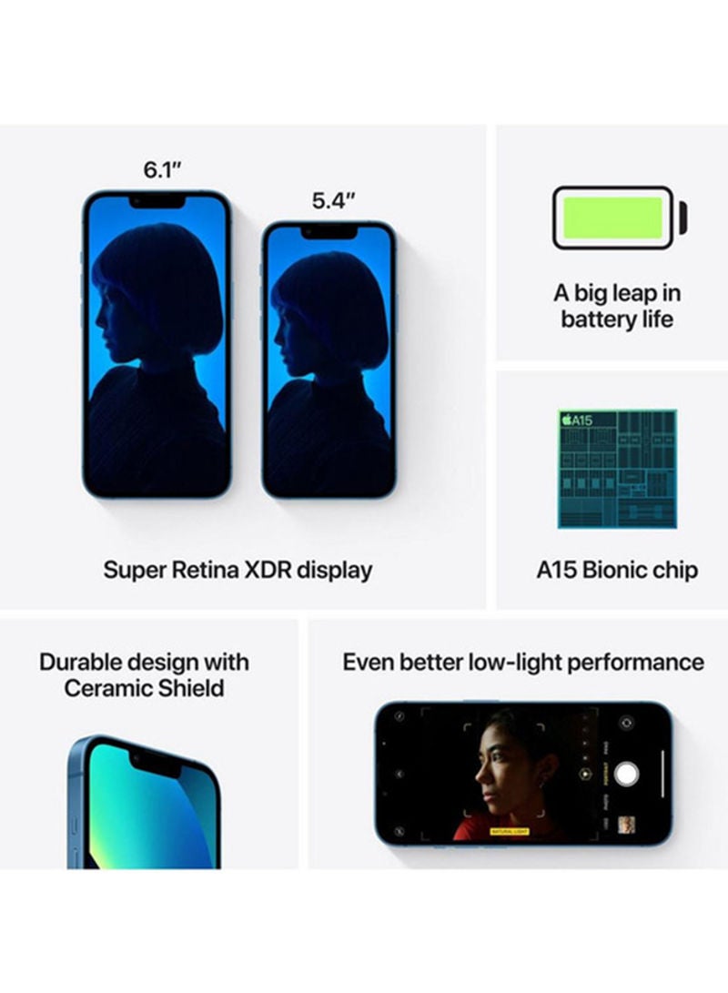 Apple - iPhone 13 512GB Blue 5G With Facetime - International Specs - Image 1