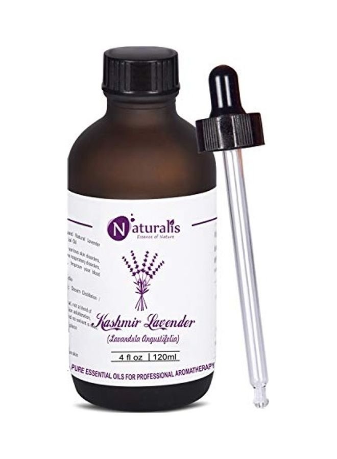 Naturalis Essence of Nature High Altitude Premium Kashmir Lavender Essential Oil For Hair, Skin, Face, Calming Bath Or Massage For Restful Sleep 120ml  - Image 1