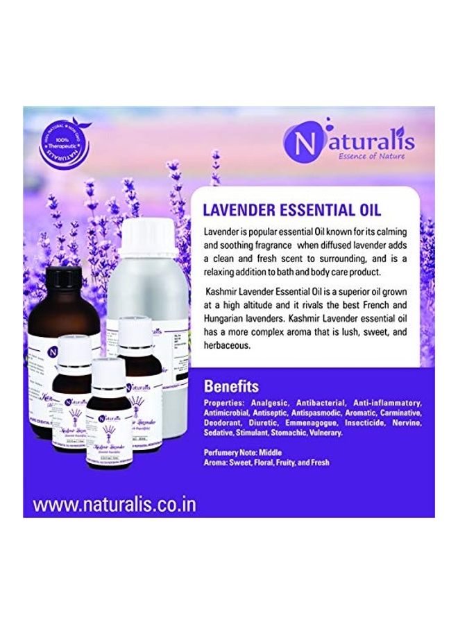 Naturalis Essence of Nature High Altitude Premium Kashmir Lavender Essential Oil For Hair, Skin, Face, Calming Bath Or Massage For Restful Sleep 120ml  - Image 3