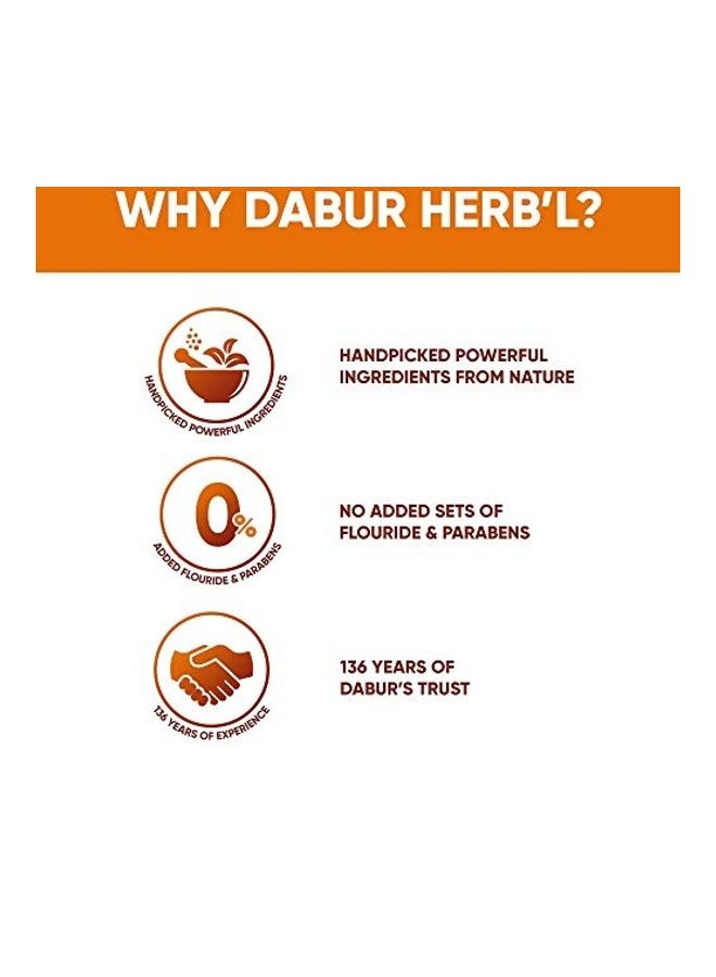 Dabur - 3-Piece Herb'l Clove Cavity Protection Toothpaste With No Added Fluoride And Parabens Pack Multicolour 200grams - Image 1