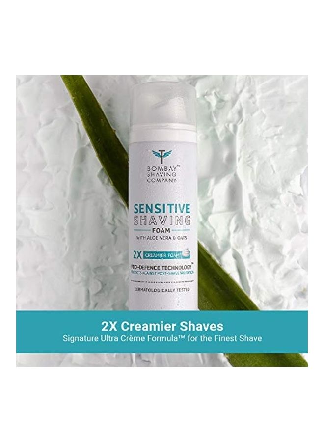 BOMBAY SHAVING COMPANY - Sensitive Shaving Foam (33% Extra) With Aloe Vera And Oats Multicolour 266ml - Image 1
