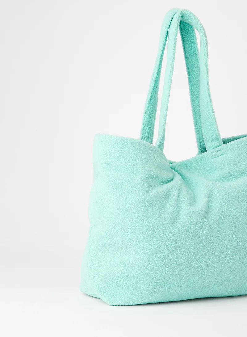 LABEL RAIL Fuzz Shoulder Bag Light Blue
