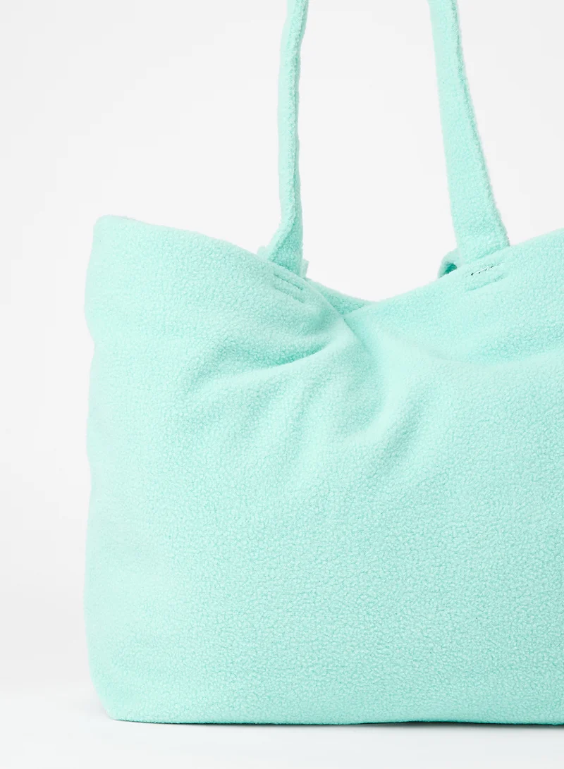 LABEL RAIL Fuzz Shoulder Bag Light Blue