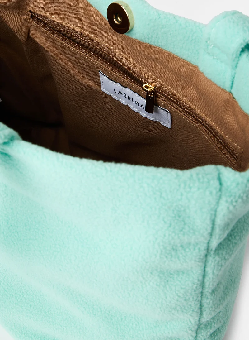 LABEL RAIL Fuzz Shoulder Bag Light Blue