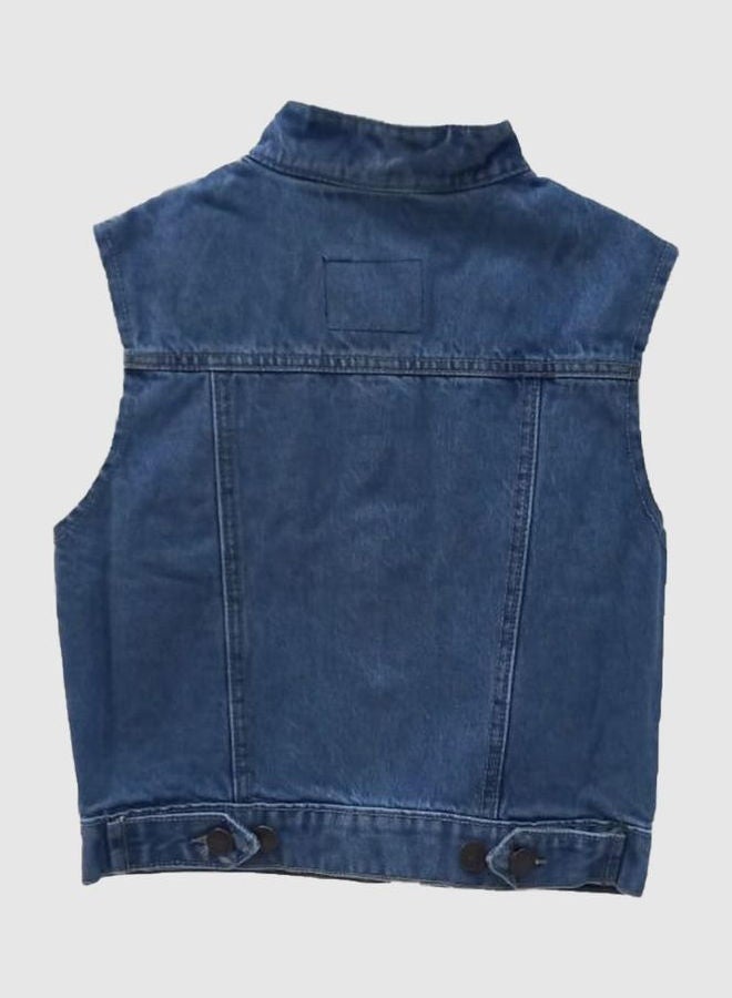 maani Sleeveless Denim Jacket Light Blue  - Image 2