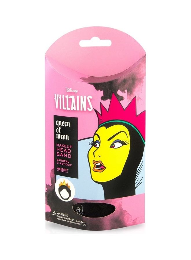 Mad Beauty Disney Villains Queen Of Mean Makeup Headband Black  - Image 1