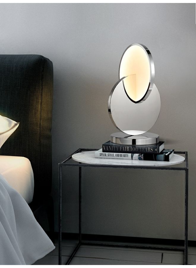 Modern  Table Lamp Silver/White - v1637738975/N52015623A_3