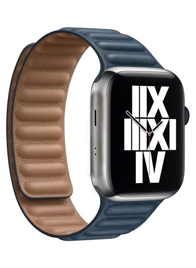 Watch Band Compatible With Apple Navy Blue - Image 1