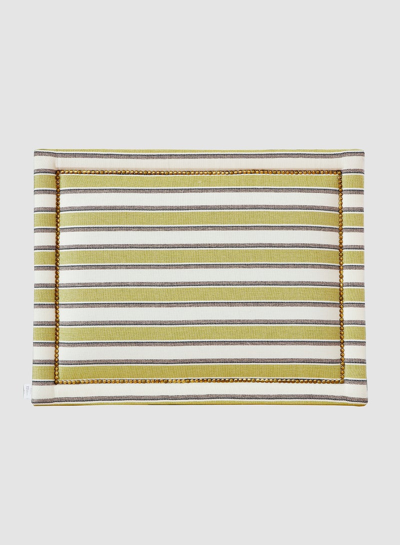 Switch - Fabric Headboard For Single Size Bed - Lisbon Collection - Modern Home - Install Attach To Wall - Green/White 90*70*6cm - Image 1