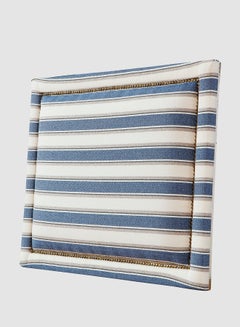 Switch Fabric Headboard For Single Size Bed - Lisbon Collection - Modern Home - Install Attach To Wall - Blue/White 90*70*6cm  - Image 5