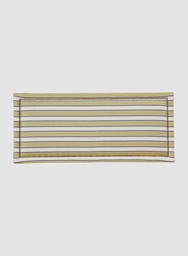 Switch Fabric Headboard For Queen Size Bed - Lisbon Collection -  Modern Home - Install Attach To Wall - Green/White 160*70*6cm  - Image 3