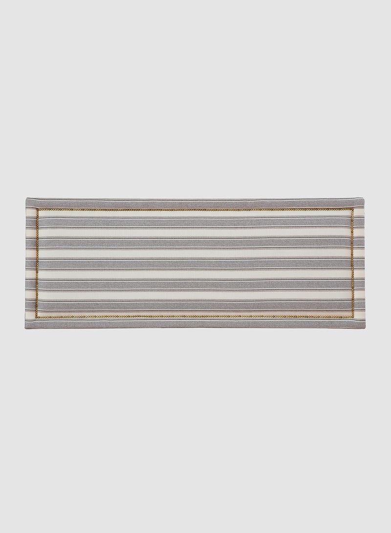 Switch Fabric Headboard For King Size Bed - Lisbon Collection - Modern Home - Install Attach To Wall - Grey/White 180*70*6cm  - Image 4