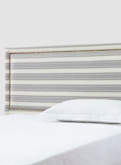 Switch Fabric Headboard For King Size Bed - Lisbon Collection - Modern Home - Install Attach To Wall - Grey/White 180*70*6cm  - Image 1