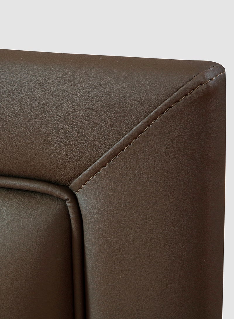 Switch Fabric Headboard For Single Size Bed - Cambridge Collection - Modern Home - Install Attach To Wall - Dark Brown 90*70*6cm - Image 3