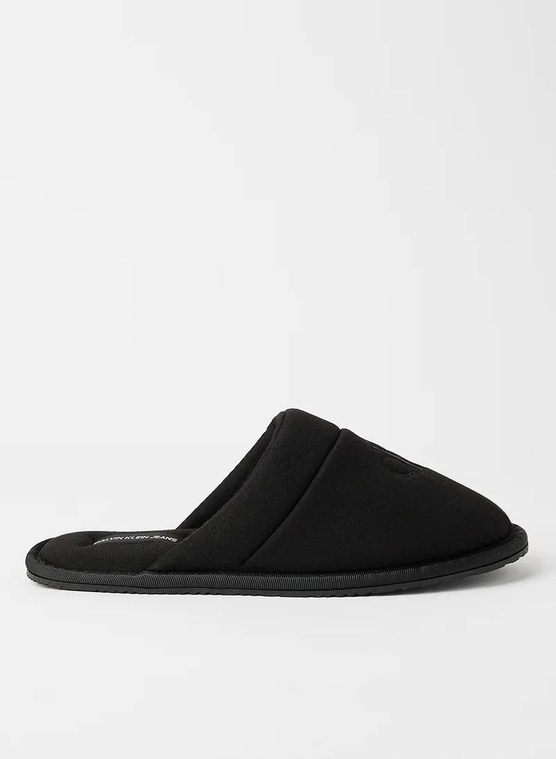 Calvin Klein Jeans Sustainable Monogram Slippers Black