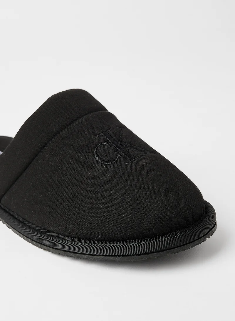 Calvin Klein Jeans Sustainable Monogram Slippers Black