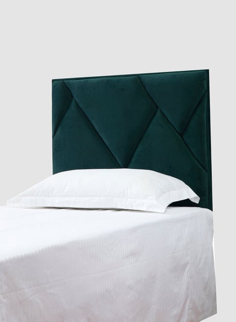 Fabric Headboard For Single Size Bed - Carlisle Collection - Modern Home - Install Attach To Wall - Cactus Green 90*70*6cm