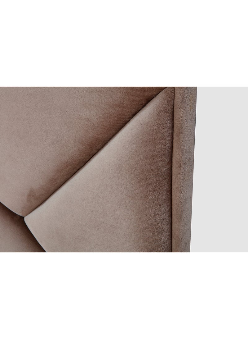 Switch - Fabric Headboard For Queen Size Bed - Carlisle Collection - Modern Home - Install Attach To Wall - LEAD GREY 160*70*6cm - Image 1