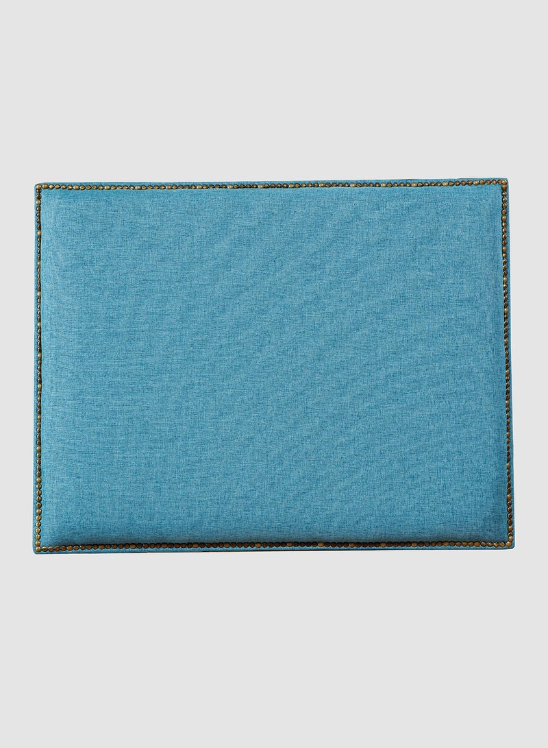 Switch Fabric Headboard For Single Size Bed - Kansas Collection - Modern Home - Install Attach To Wall - Lagoon Blue 90*70*6cm  - Image 4