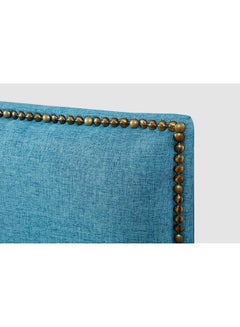 Switch Fabric Headboard For Single Size Bed - Kansas Collection - Modern Home - Install Attach To Wall - Lagoon Blue 90*70*6cm  - Image 2