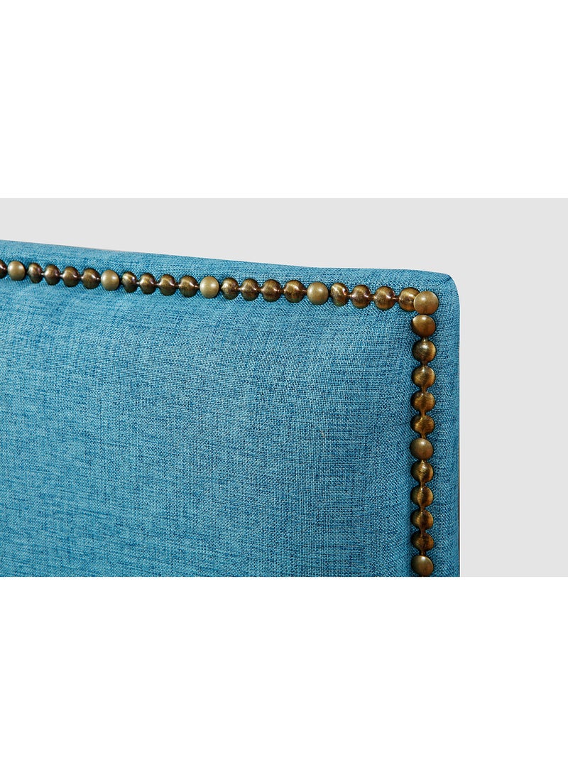 Switch Fabric Headboard For Single Size Bed - Kansas Collection - Modern Home - Install Attach To Wall - Lagoon Blue 90*70*6cm  - Image 2