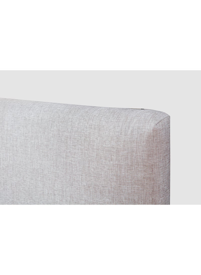Switch - Fabric Headboard For Single Size Bed - Milan Collection - Modern Home - Install Attach To Wall - Feather Grey 90*70*6cm - Image 1