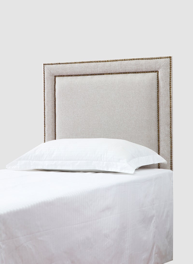 Switch - Fabric Headboard For Single Size Bed - Dublin Collection - Modern Home - Install Attach To Wall - Linen 90*70*6cm - Image 1