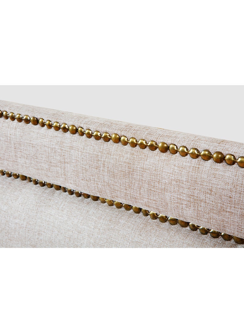 Switch - Fabric Headboard For Single Size Bed - Dublin Collection - Modern Home - Install Attach To Wall - Linen 90*70*6cm - Image 1