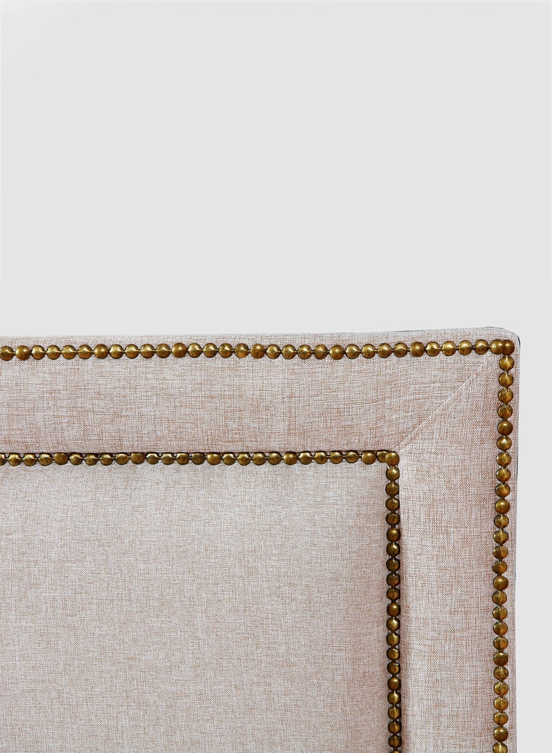Switch - Fabric Headboard For Single Size Bed - Dublin Collection - Modern Home - Install Attach To Wall - Linen 90*70*6cm - Image 1