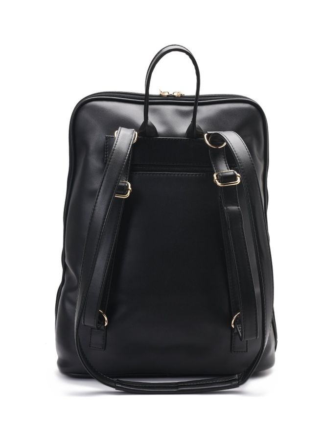 بافو حقيبة ظهر وكروس للابتوب مصنوعة من القماش أسود - Image 4