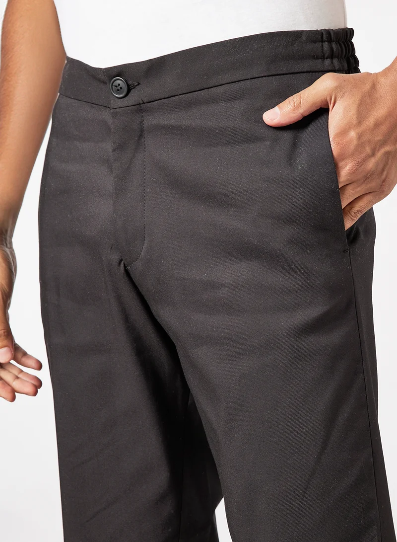 SELECTED Straight Leg Pants Black