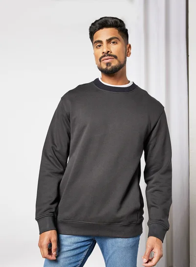 Selected Homme Crew Neck Sweatshirt Black