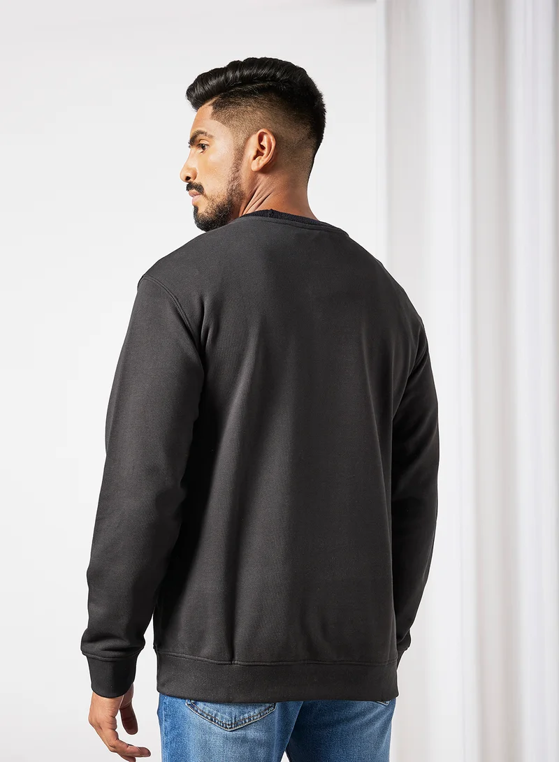 Selected Homme Crew Neck Sweatshirt Black