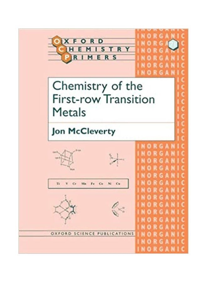 Chemistry of the First Row Transition Metals Hardcover English by McCleverty - 2007