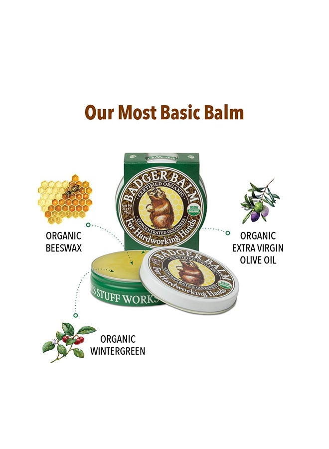 Badger Balm For Hardworking Hands 56grams - Image 3