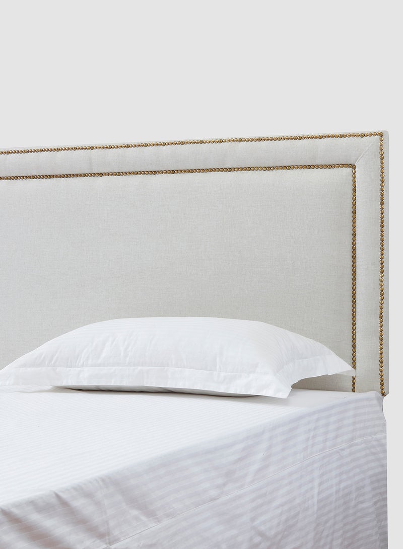 Switch - Fabric Headboard For King Size Bed - Dublin Collection - Modern Home - Install Attach To Wall - Ivory 180*70*6cm - Image 1