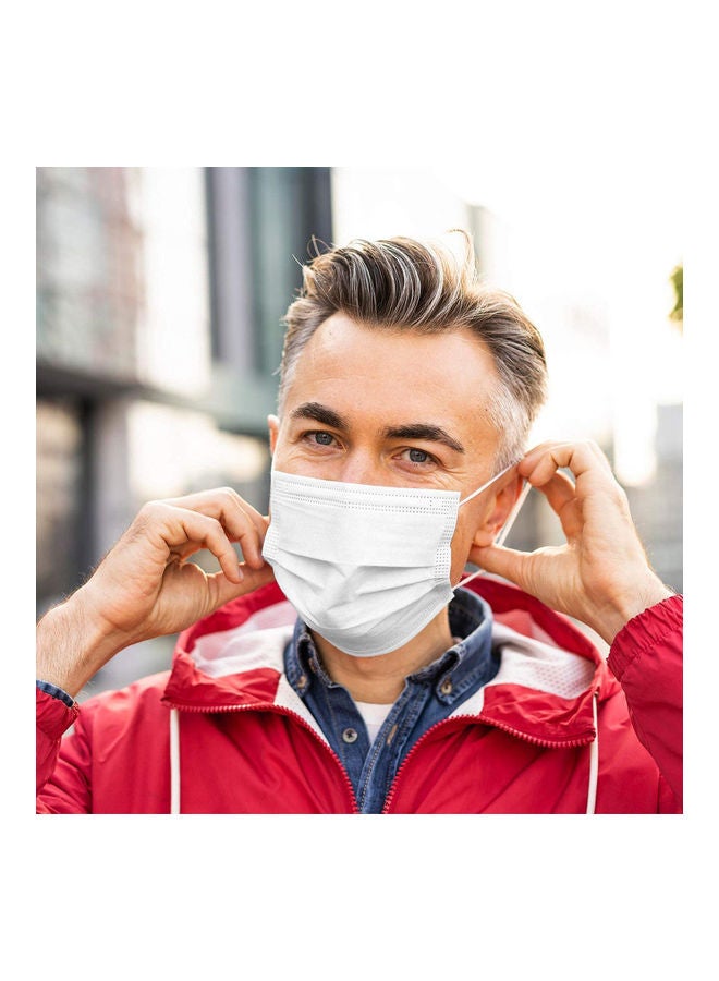Nstar - 50-Piece Disposable Cotton Earloop 3 Ply Design Non-Woven Face Mask - Image 1