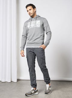 JACK & JONES Repeat Logo Hoodie Grey  - Image 2