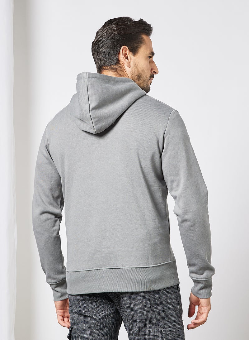 Repeat Logo Hoodie Grey