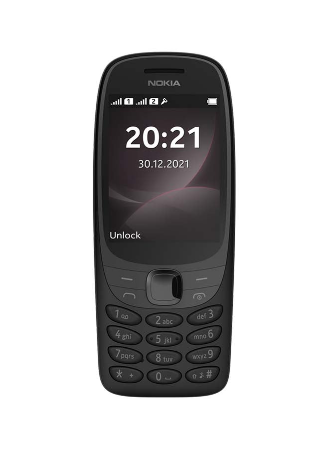 نوكيا - هاتف 6310 ثنائي الشريحة بذاكرة رام سعة 8 ميجابايت وذاكرة داخلية سعة 16 ميجابايت ويدعم تقنية 2G بلون أسود - إصدار الشرق الأوسط - Image 1